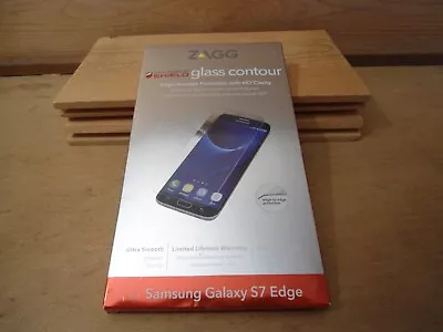 ZAGG Invisible Shield Samsung Galaxy S7 Edge Glass Contour 9H Screen Protector • £8.99