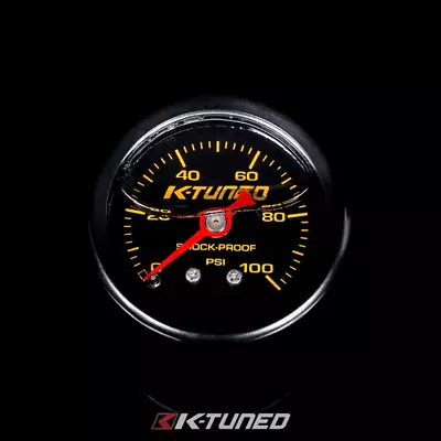 K-Tuned Fuel Pressure Gauge Liquid Filled (0-100 PSI) • $37.94