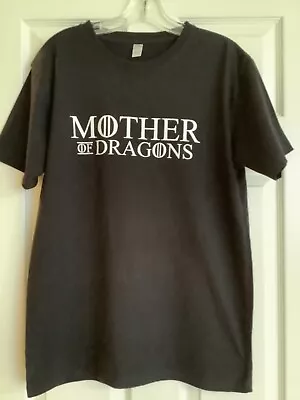 Womens Mother Of Dragons Black Short Sleeve T-shirt Size Medium • $13.95