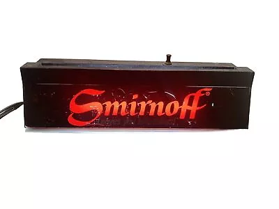 Vintage Smirnoff Vodka Lighted Display Sign Light • $18