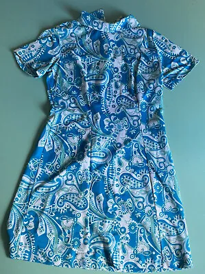£15 • Buy Vintage Mod Dress Size S 8-10