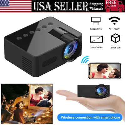 Mini Projector LED HD 1080P WIFI Home Cinema Portable Home Theater LCD Projector • $36.99