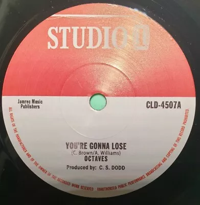 Studio One. You're Gonna Lose.fat Fish.octaves.soul Vendors 7  • £16.95