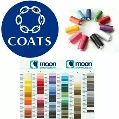 £9.89 • Buy Coats Moon Sewing Machine Polyester Thread Cotton 1000 Yards X 10 Cops
