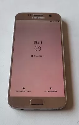 AS-IS Samsung Galaxy S7 SM-G930A AT&T Only 32GB Gold **Pinkish On White Screen** • $40