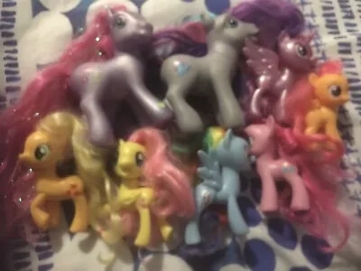 8 X MY Little Ponies Hasbro Various Sizes Some Unicorns • £7