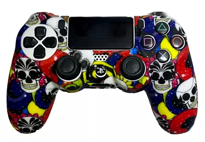 $11.90 • Buy Silicone Cover For PS4 Controller Case Skin - Large Sugar Skulls