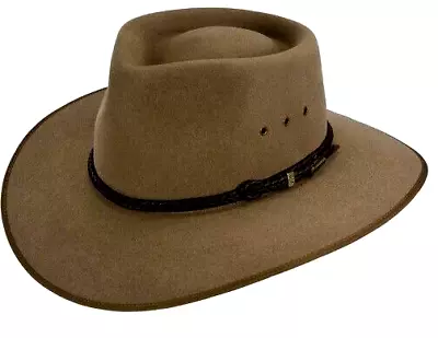 Genuine Australian Made Akubra Cattleman Hat. Size 62 Pure Felt Hat Brand New. • $199