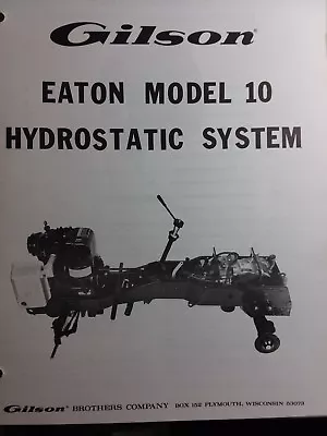 Gilson Montgomery Ward Garden Tractor Hydrostatic Transmission Service Manual 10 • $59.95