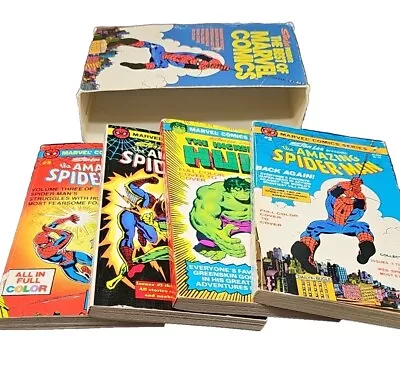 1978 Stan Lee Presents The Best Of Marvel Comics Boxed Set Of 4. Spiderman Hulk • $59.95