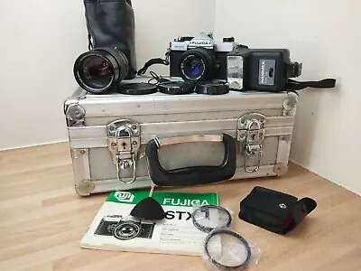 £64.99 • Buy FUJICA STX-1 35mm SLR Film Manual Camera With X-FUJINON 55mm F/2.2 Lens And Extr