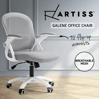 Artiss Mesh Office Chair Computer Gaming Desk Chairs Work Study Mid Back Grey • $89.95