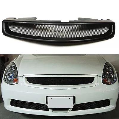 Matte Black Front Bumper Grill Mesh For Infiniti G35 2005-2006 Sedan Skyline • $160.27