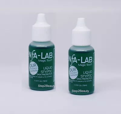 Infa-Lab MAGIC TOUCH Liquid Styptic Nails Stop Bleeding Skin Protector Pack Of 2 • $12.95