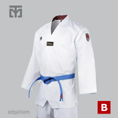MOOTO BS4.5 Uniform With White V-Neck Tae Kwon Do TKD Taekwondo WT WTF Dobok • $65.80