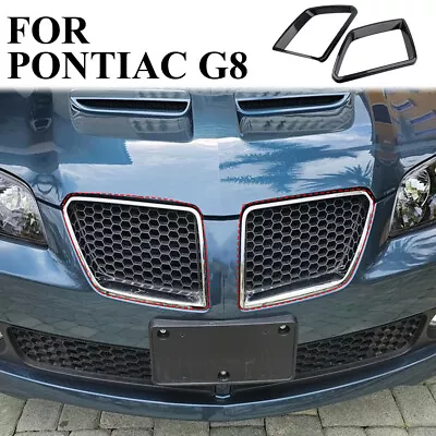 Carbon Fiber Exterior Front Honeycomb Grille Frame Cover Trim Fit For Pontiac G8 • $39.99