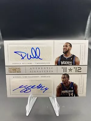 Derrick Williams Michael Kidd-Gilchrist 2012-13 Panini National Treasures Autos • $29.99