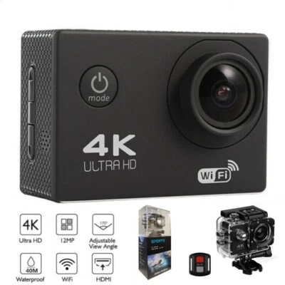 $67.95 • Buy 4K 16MP Action Sports Camera DVR Recorder Remote Control Go Pro Waterproof