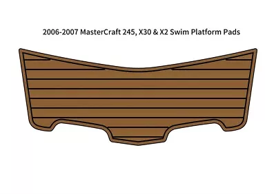 2006-2007 MasterCraft 245 X30 X2 Swim Platform Boat EVA Faux Teak Deck Floor Pad • $281