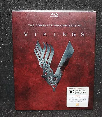 THE VIKINGS Complete Season Two 2014 Blu-Ray 3 Disc Set History Channel Sealed • $13.49