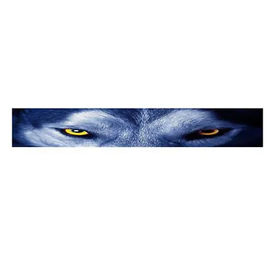 Car Windshield Front Rear Window Wolf Eye Banner Vinyl Decal Sticker Waterproof  • $11.60