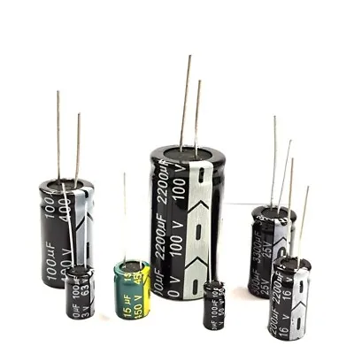 Electrolytic Capacitor 0.1UF-10000UF 6.3V 10V 50V 63V 100V 200V 250V 400V 450V • $1.01