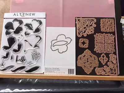 Bundle 7: Alternew Peruvian Lily Stamps And Dies & 7 Ornate Spellbinders Dies. • £5