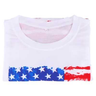 £11.59 • Buy  Sleeveless Flag Tank Top American Shirt Stars Stripes Printing Miss