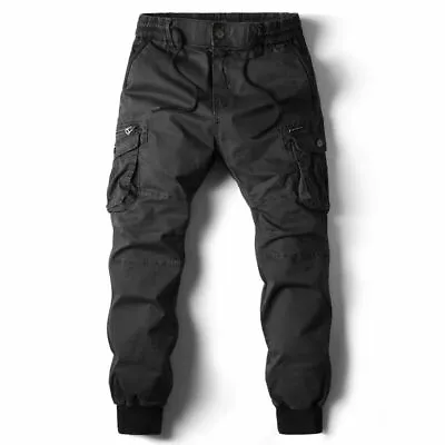 Men Cargo Pants Men Jogging Casual Pants Military Mens Pants Mens Trousers • $33.99