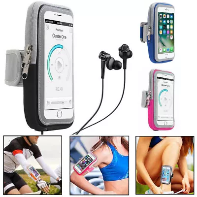 Sports Armband Phone Holder Arm Band Case Gym Running Pouch Jogging Exercise Bag • $6.85