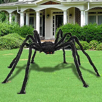 5FT/150cm Giant Realistic Scary Spider Haunted House Prop Halloween Decoration • £4.91