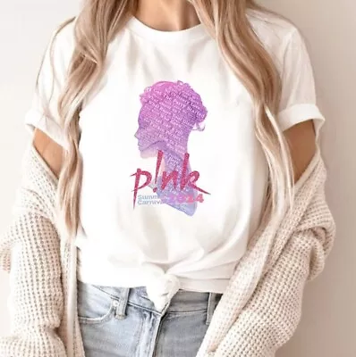 P!Nk Singer Trust Fall Album Tour Shirt P!Nk Pink Summer Carnival 2024 Shirt G • $15.99