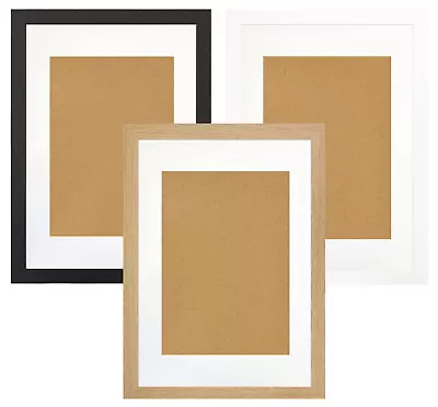 White Black Oak Photo Picture Frame (With White Mount) A1 A2 A3 A4 A5 Home Décor • £5.99