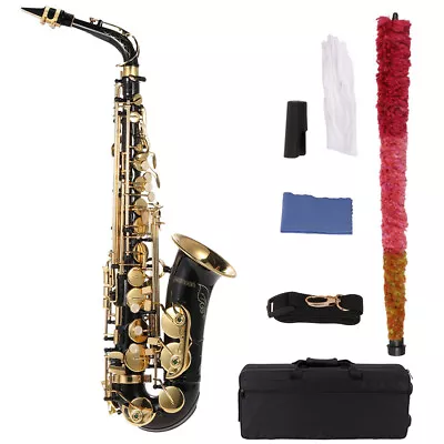 Ammoon Eb Alto Saxophone Instrument Brass Lacquered Gold E Flat Sax 82Z Key • $335.44