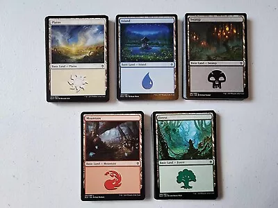 Magic: The Gathering MTG TCG Basic Land Card Lot 20 Of Each Type! 100 Cards! • $9.99