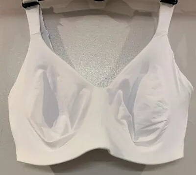 New Ex M&S Flexifit Non Padded Underwired Minimiser Full Cup Bra White • £12.99