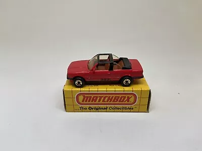 Matchbox-#mb39 Bmw Cabriolet 323l-red With Gold Wheels--yellow Box • $13.99