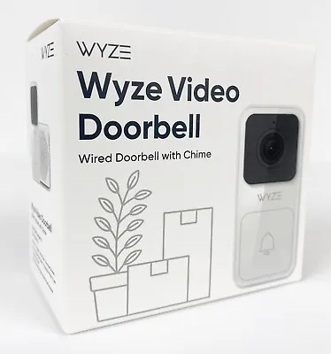 $47.99 • Buy Wyze Video Doorbell Camera + Chime IP65 Weatherproof Night Vision DENTED BOX