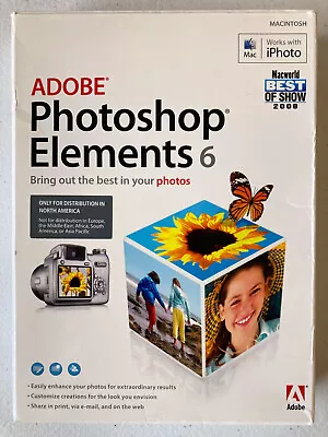 Adobe Photoshop Elements 6 For Mac - Legacy Software • $15