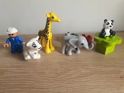 Lego Duplo Bricks Pieces Minifigure Figure Zoo Animals Giraffe Elephant Panda • $22