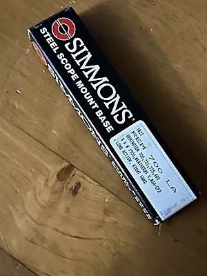 Vintage Simmons Steel Scope Mount Base #1812 Remington 700 Rifle New In Box! • $8