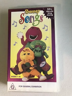 Barney The Dinosaur ~ Barney Songs ~ Sing Along ~ Vhs Video • $30
