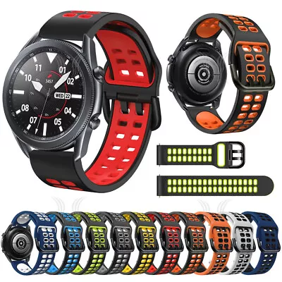 Silicone Breathable Sport Watch Band For Samsung Galaxy Watch 6 5 4 3 Gear S3 S2 • $9.68