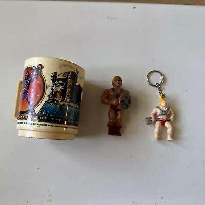 Vintage 1983 HE-MAN Masters Of The Universe Collectible Lot Clip/ Keychain/mug • $16.96