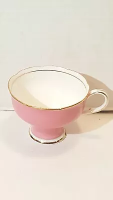 Vintage  Paragon Mini Pink And Gold Tea Cup  Bone China England Scalloped Edges • $22