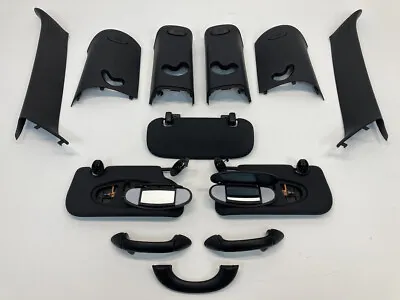 Mini Cooper Hatchback Headliner Column Visor Set Black 07-13 R56 344 • $279.89