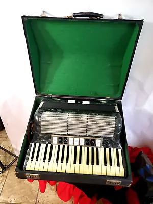 Vintage German Honher Tango II M Accordion LMM 37 96 BLK W/ Wood Carry Case • $499.99