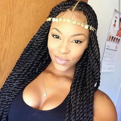 Long Box Braids Wig Lace Front Wigs Twist Black Synthetic Braids For Black Women • $55.09