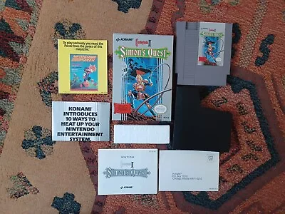 Castlevania II Simon's Quest Nintendo Complete NES CIB NEAR MINT! With Extras • $279.95