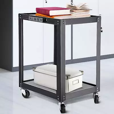 BENTISM AV Cart Steel Media Cart 26  Presentation Cart With Power Strip 150 LBS • $82.77